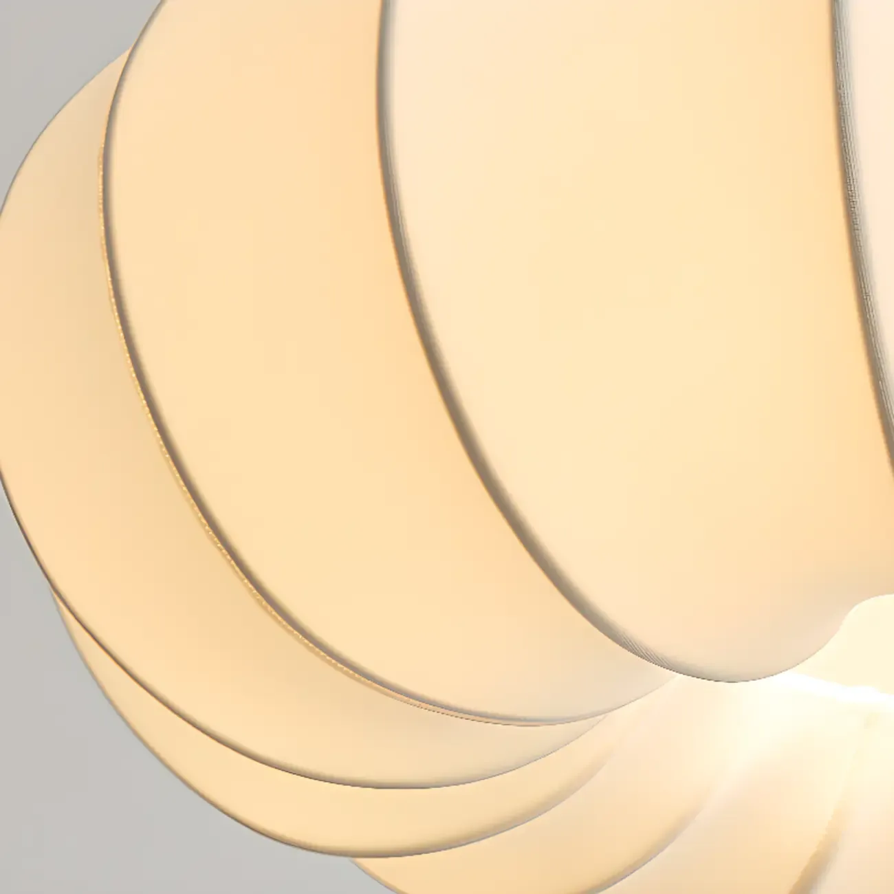 Modern Geometric Fabric Pendant Light with AdjustIve Height Image - 6