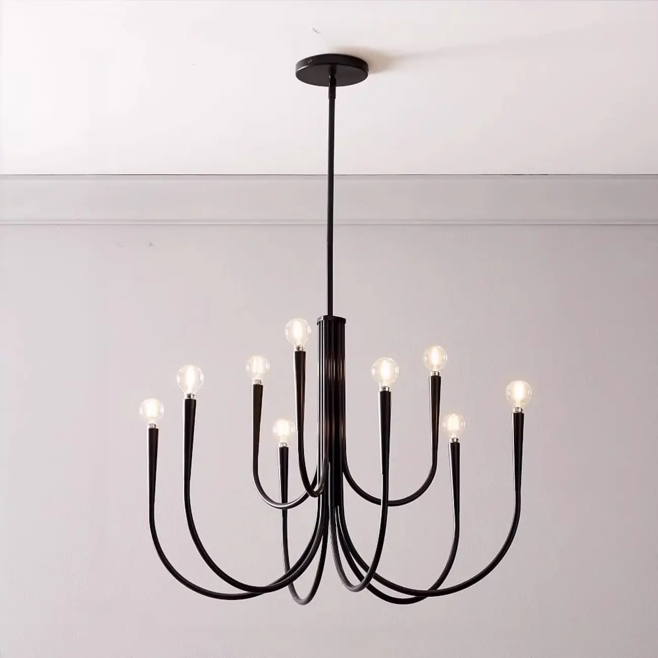 Gold Geometric Modern 6-Light Chandelier for Indoor Decor  Image - 7 | homeyfad