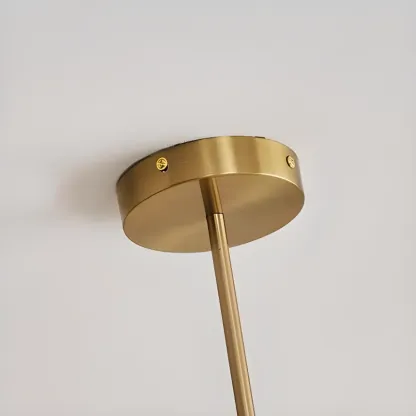 Gold Geometric Modern 6-Light Chandelier for Indoor Decor  Image - 12