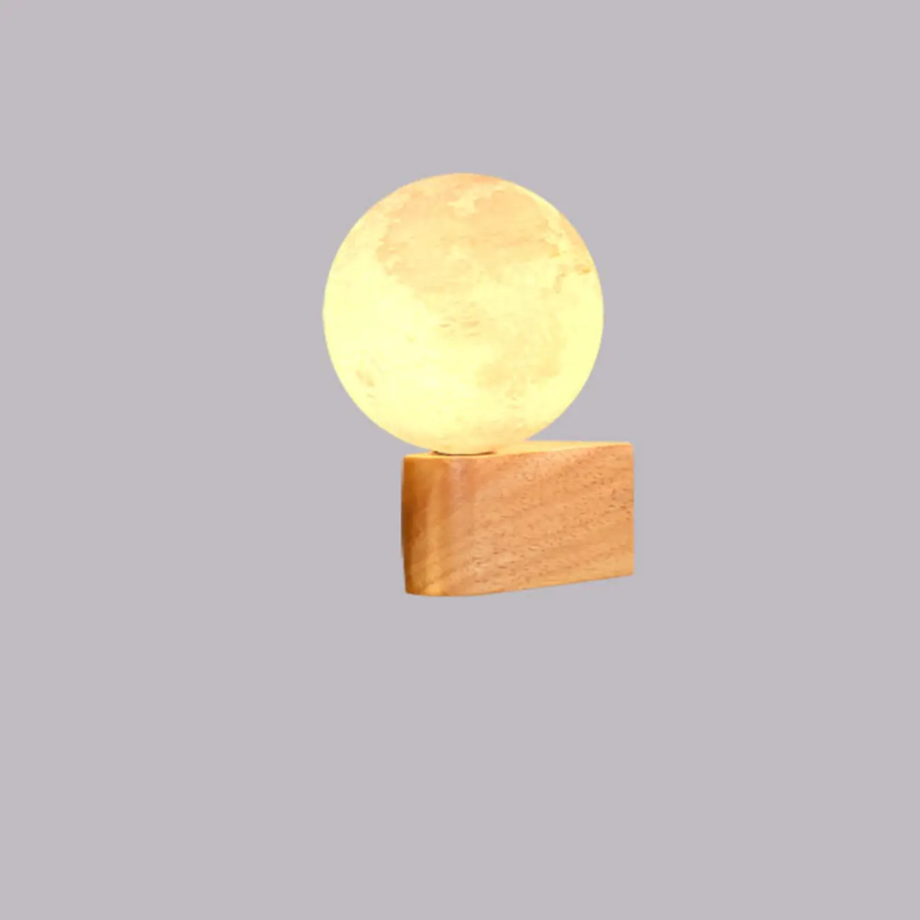 Modern Wood and Acrylic Globe Wall Sconce for Bedroom  Image - 3 | homeyfad