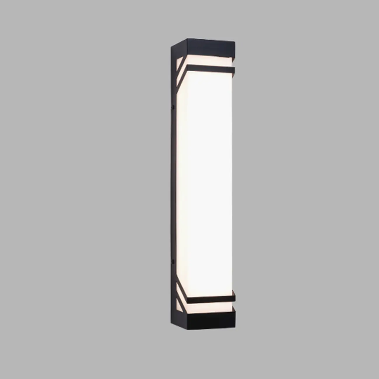 Modern Square 2-Light Remote Outdoor Wall Sconce Dimmable Image - 2 | homeyfad