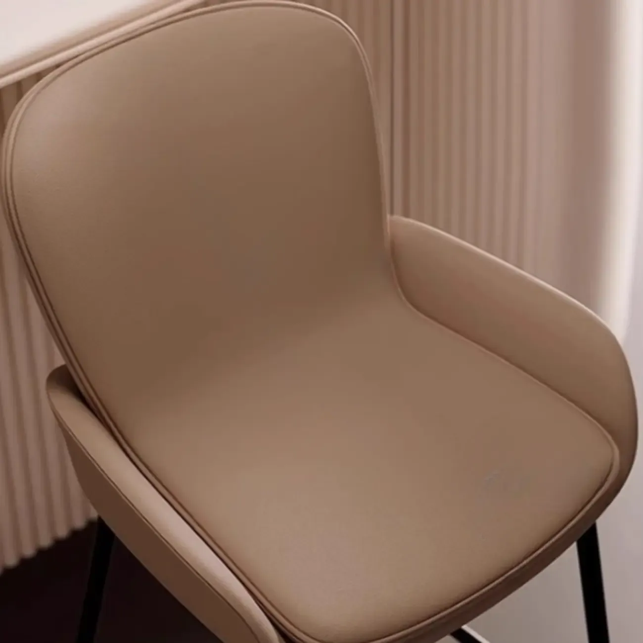 Coffee Bucket Four Legs Leather Counter Bar Stools Image - 12