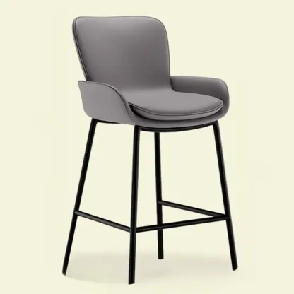 Coffee Bucket Four Legs Leather Counter Bar Stools Image - 13