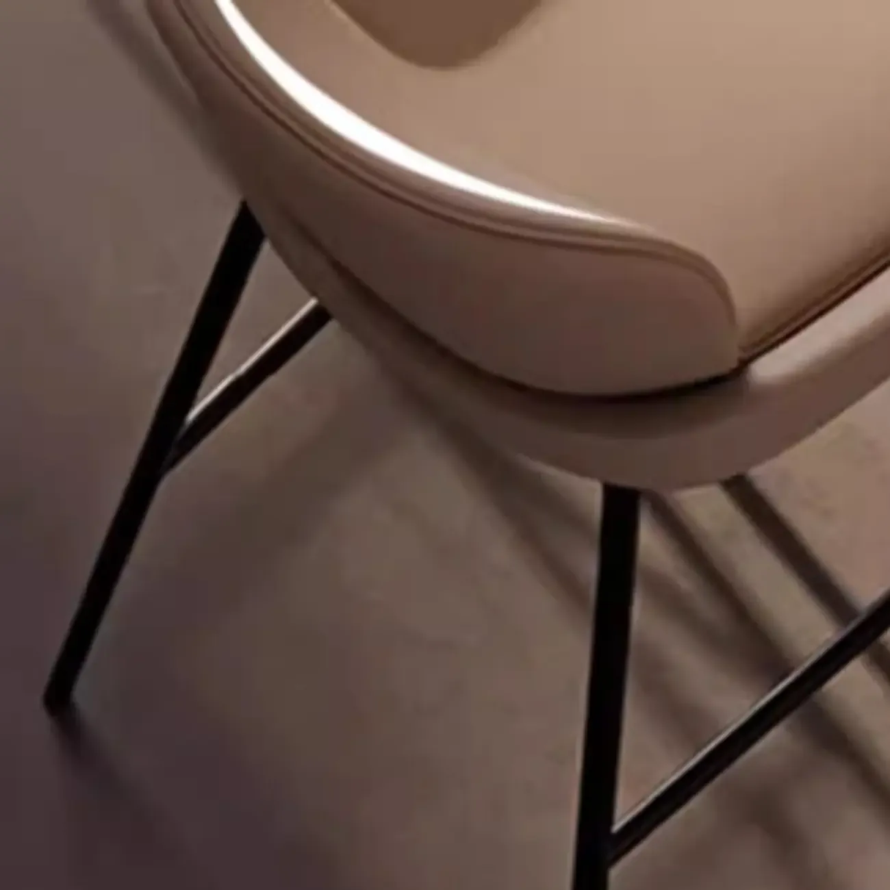 Coffee Bucket Four Legs Leather Counter Bar Stools Image - 18