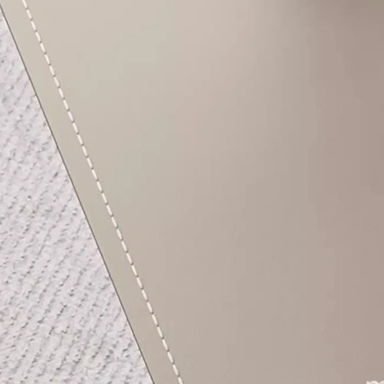 Square Leather Top C-Shape Metal Side Table Image - 10