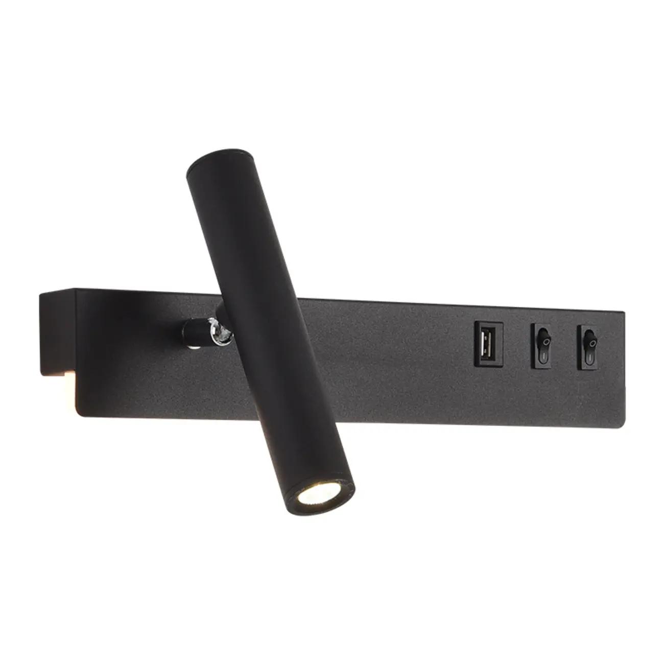 Minimalist Modern Wall Sconce with USB & Rotatable Spotlight  Image - 6 | homeyfad