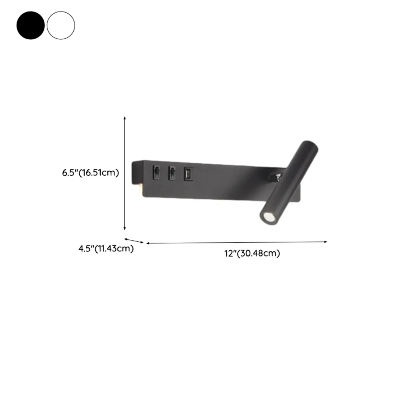 Minimalist Modern Wall Sconce with USB & Rotatable Spotlight  Image - 21 | homeyfad