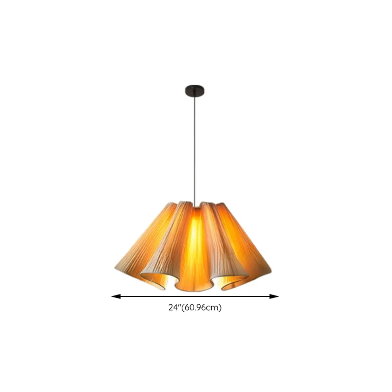 1 Light Black Variable Suspension Length Symmetrical Ceiling Light Adapted for Led & Incandescent/ Fluorescent with Cloth Shade in a Modish Style Image - 13 | homeyfad