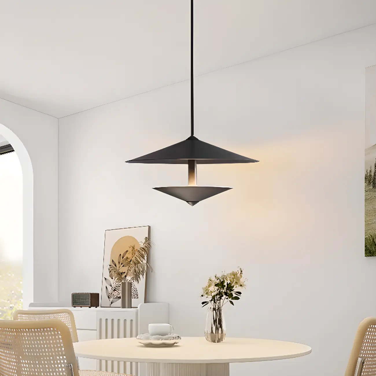 Modern Mini Cone Pendant Light LED Hanging Fixture for Dining Image - 5 | homeyfad