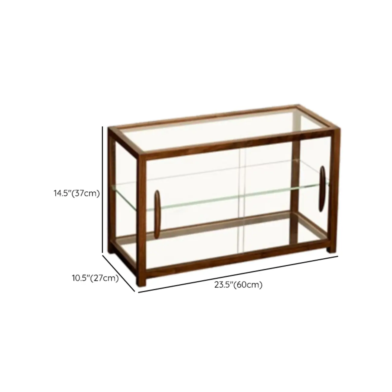 Wooden Glass Tabletop Display Cabinet for Home Decor #size | homeyfad