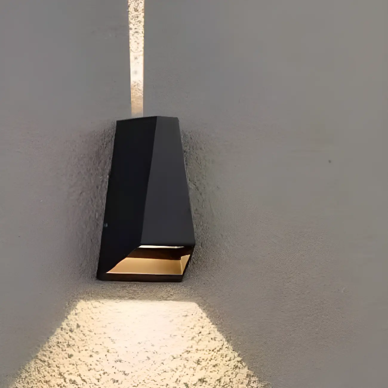 Outdoor Modern Black 2-Light LED Wall Lamp for Exterior  Image - 1 | homeyfad