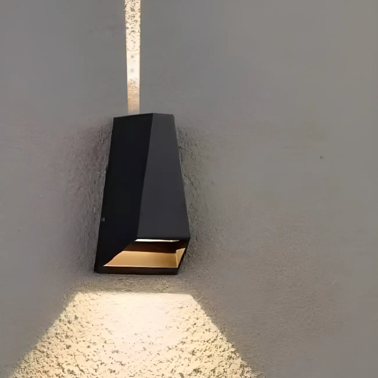 Outdoor Modern Black 2-Light LED Wall Lamp for Exterior | HomeyFad