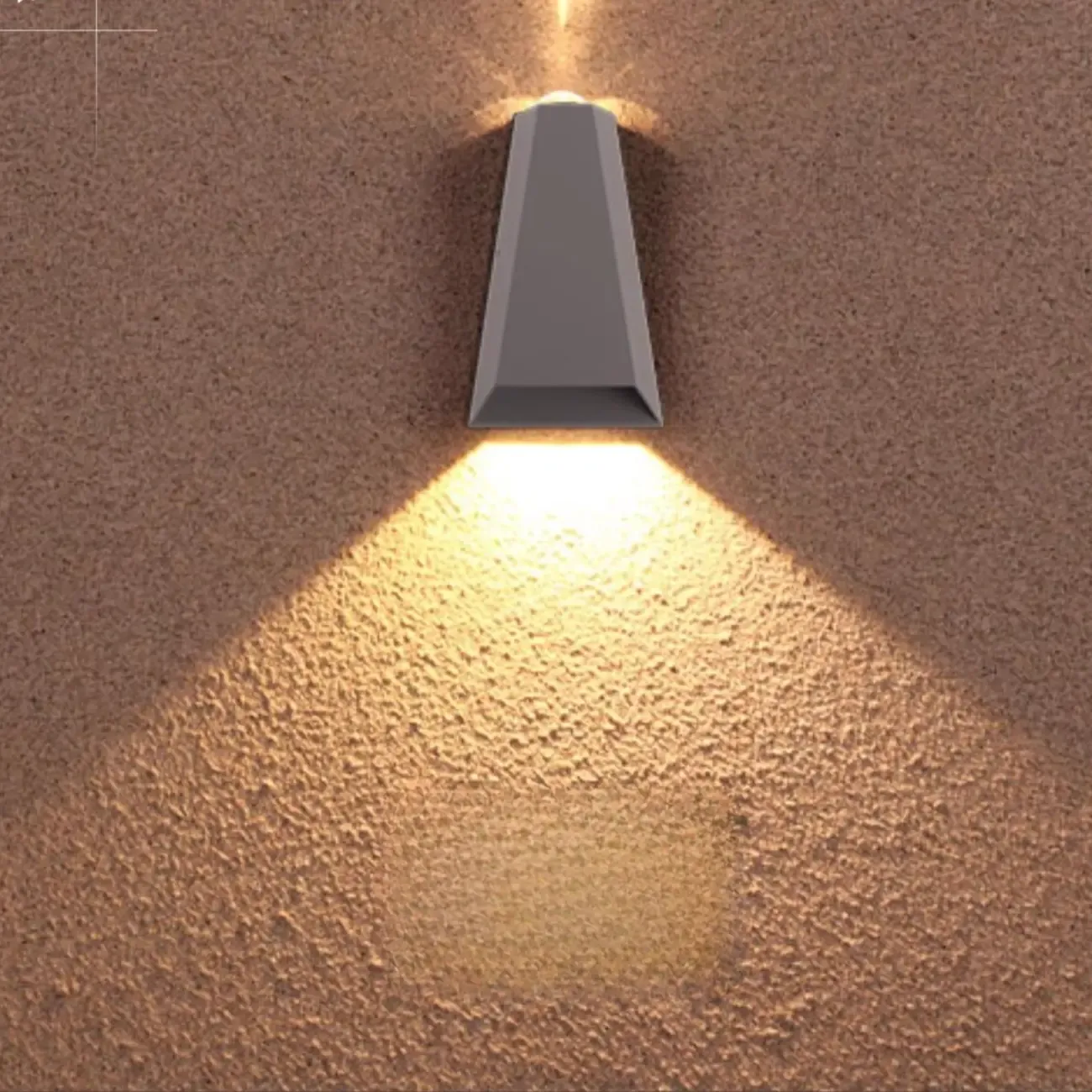 Outdoor Modern Black 2-Light LED Wall Lamp for Exterior  Image - 3