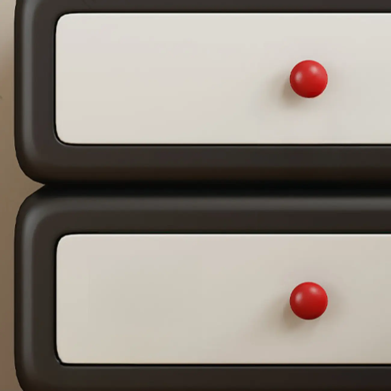 Contemporary Low Sleek Wood 2 Tiers Nightstand Image - 9 | homeyfad