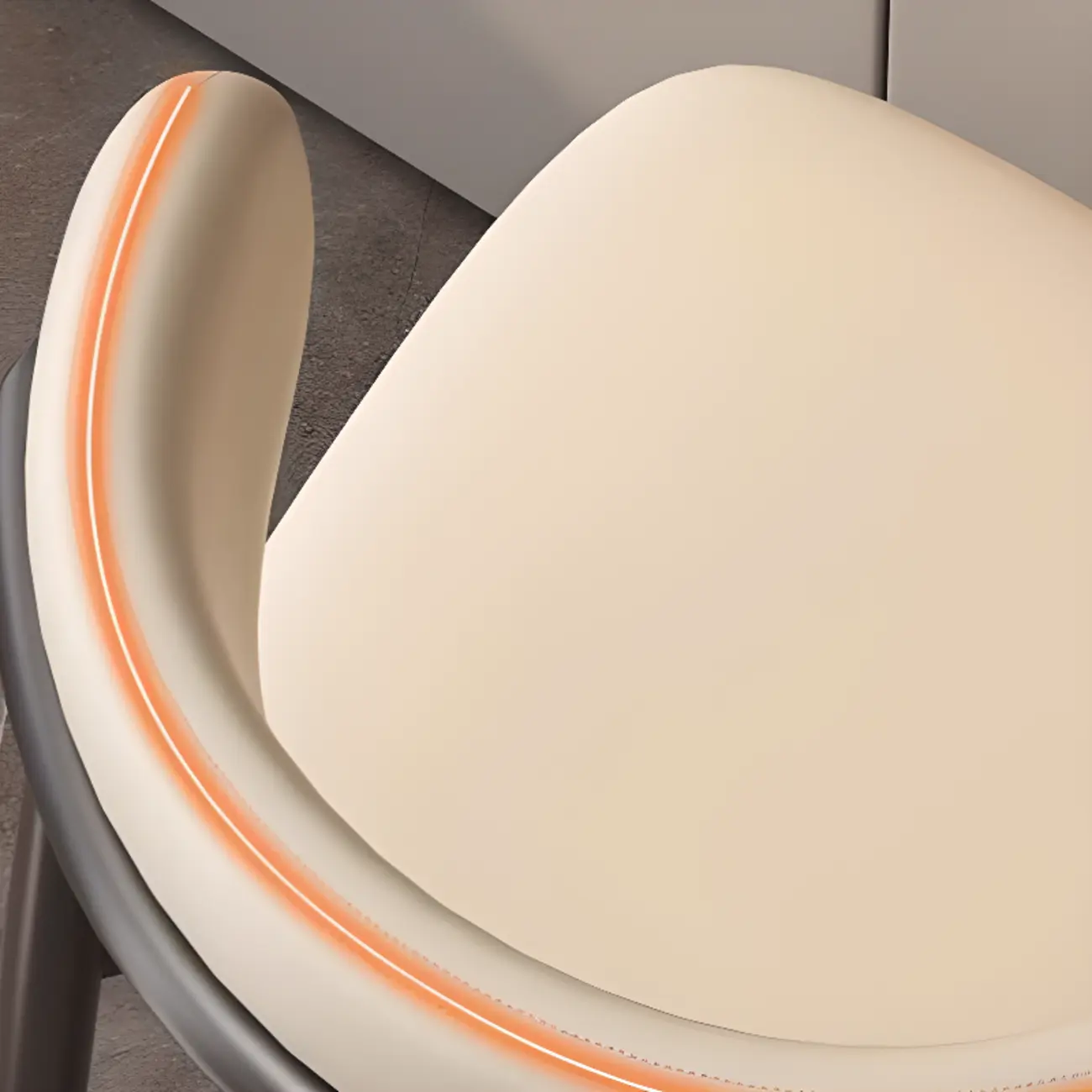 Modern Upholstered Seat Steel Frame Bar Stools with Back Image - 8 | homeyfad