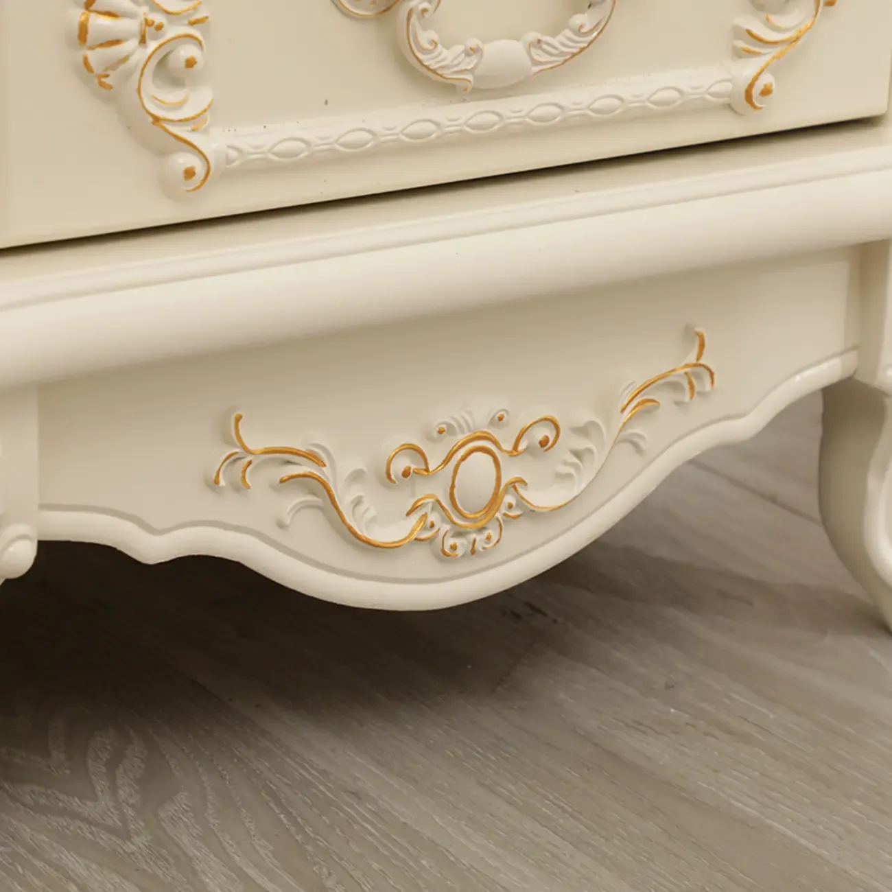 Scandinavian Wooden 2-Drawer Standard Curio Cabinet Image - 11