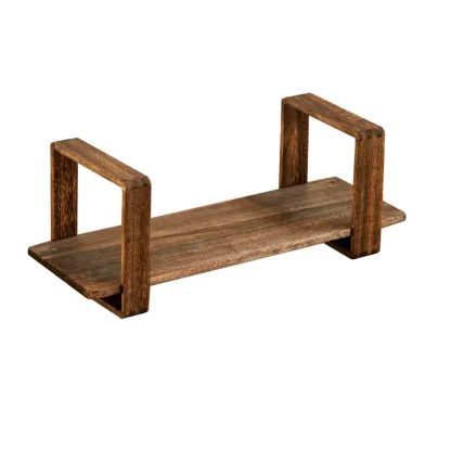 Modern Wooden Wall-Mounted Open Bookcase Small Bookshelf Image - 13