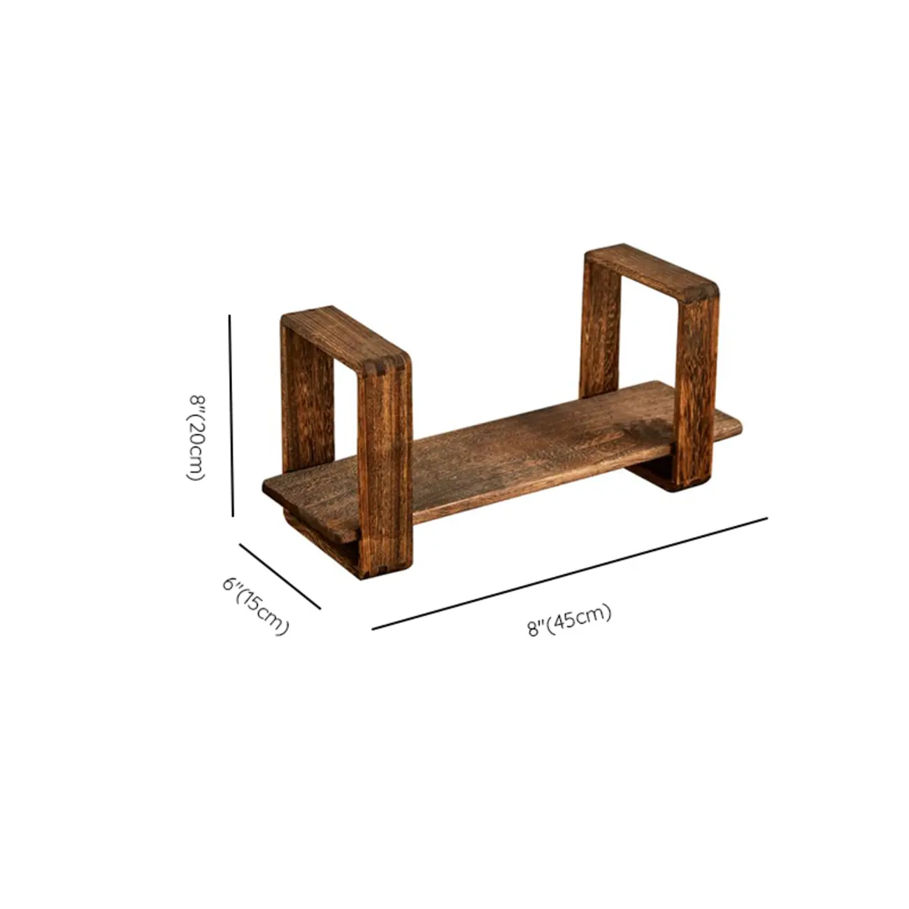 Modern Wooden Wall-Mounted Open Bookcase Small Bookshelf Image - 18 | homeyfad