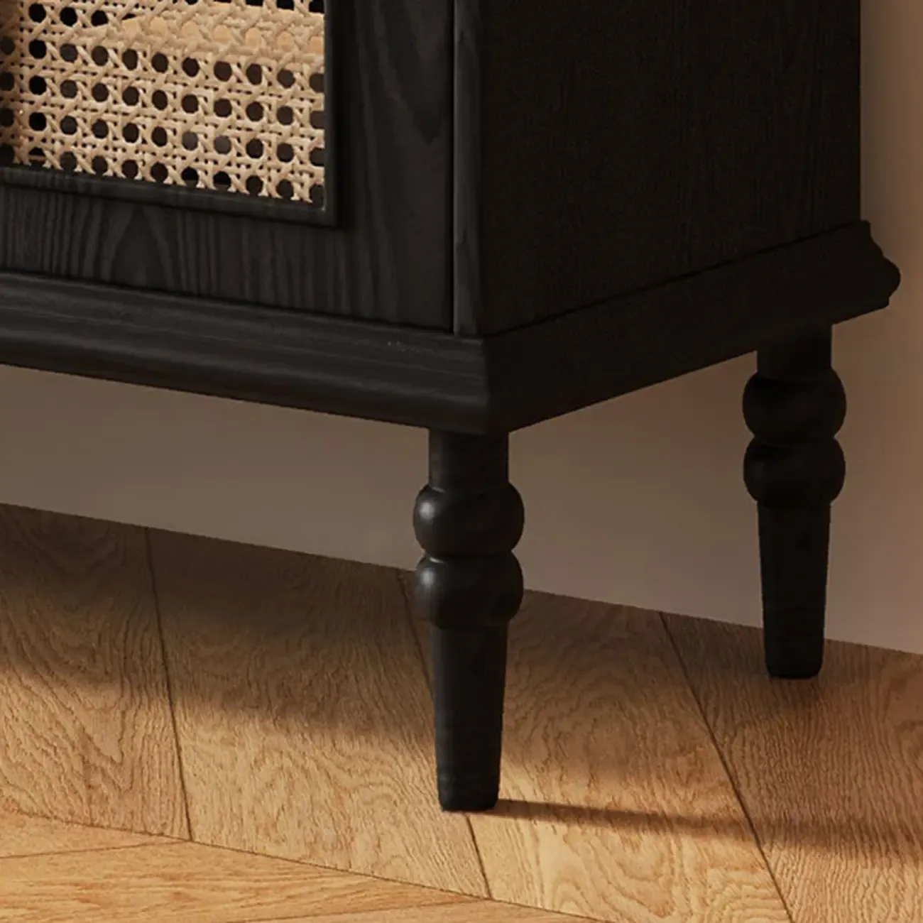 Traditional Wood TV Stand with Storage for Living Room Image - 5