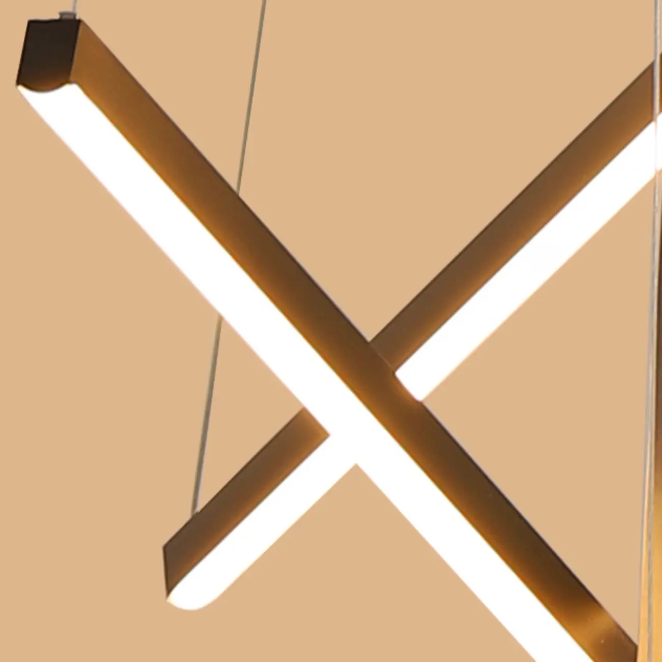 Modern Sputnik Linear LED Chandelier Pendant Light Remote  Image - 10 | homeyfad