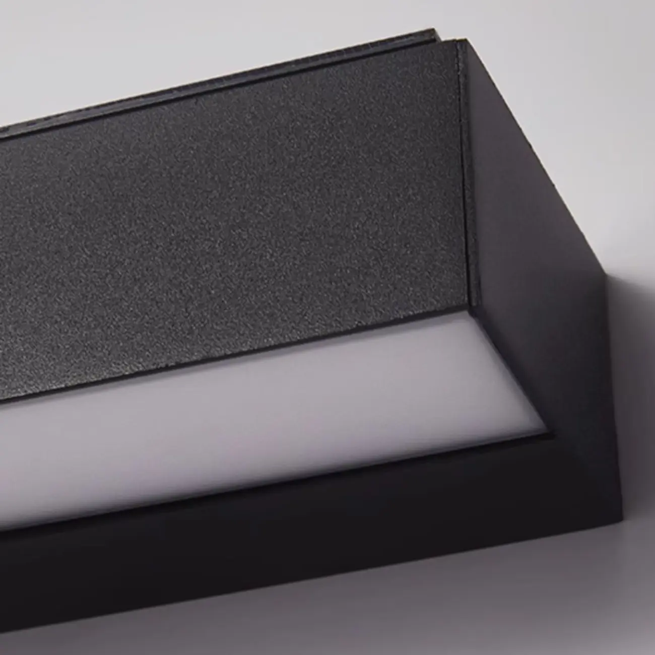 Postmodern Outdoor Rectangle  Black LED Wall Sconce Light  Image - 11 | homeyfad