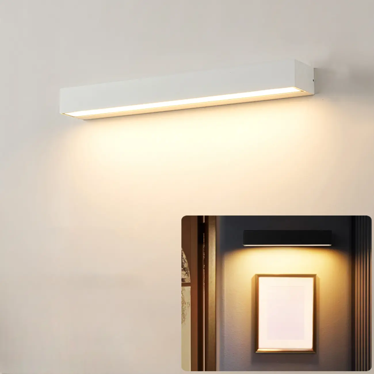 Postmodern Outdoor Rectangle  Black LED Wall Sconce Light  Image - 19 | homeyfad