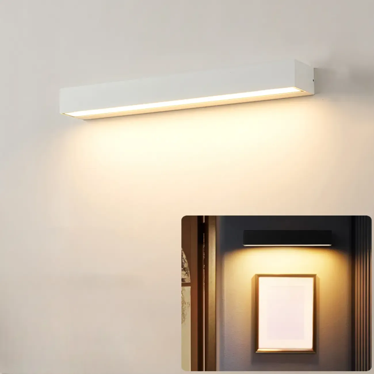 Postmodern Outdoor Rectangle  Black LED Wall Sconce Light  Image - 19