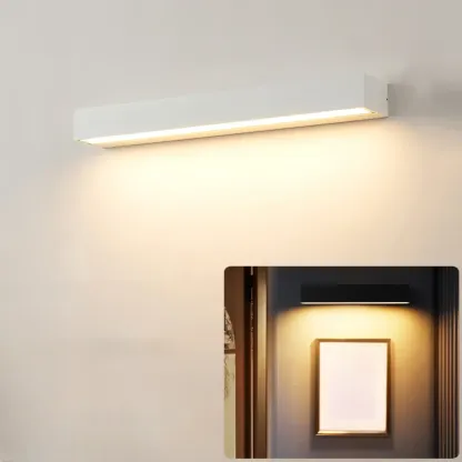 Postmodern Outdoor Rectangle  Black LED Wall Sconce Light  Image - 19