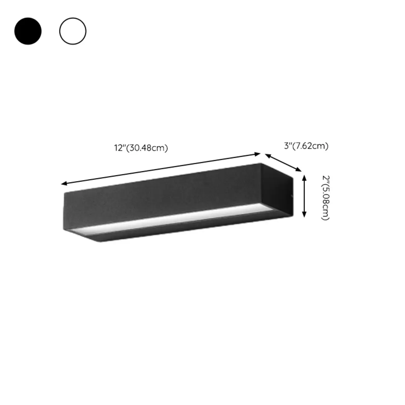Postmodern Outdoor Rectangle  Black LED Wall Sconce Light  Image - 26