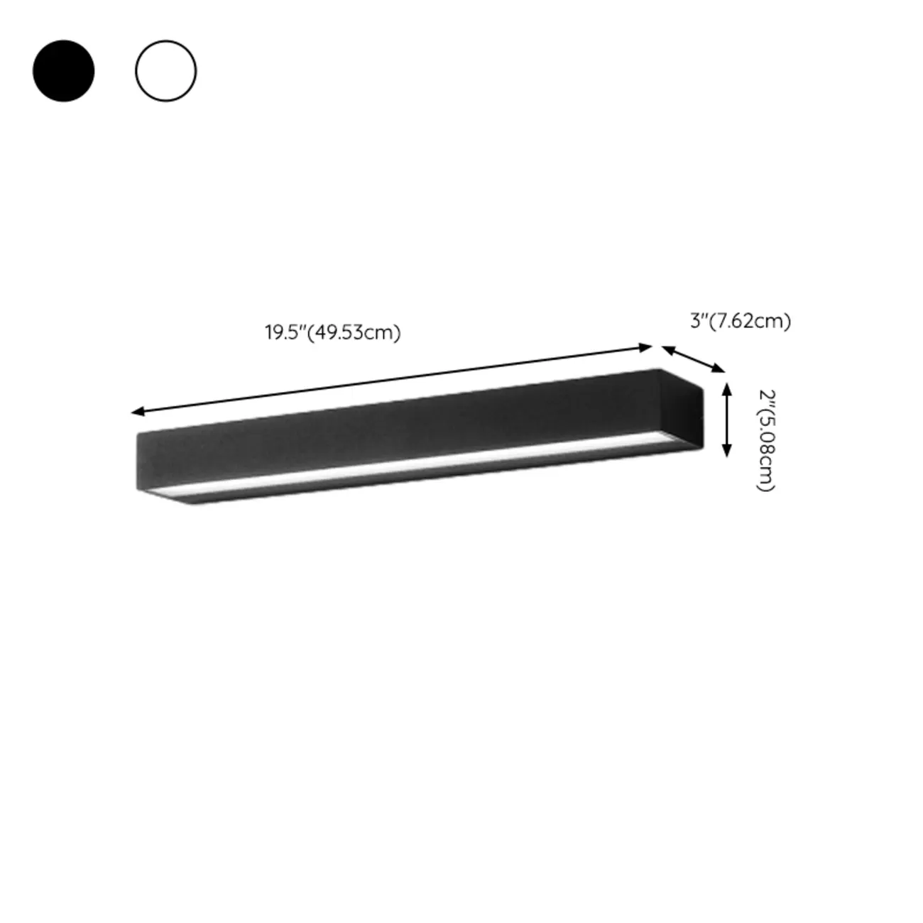 Postmodern Outdoor Rectangle  Black LED Wall Sconce Light  Image - 27 | homeyfad