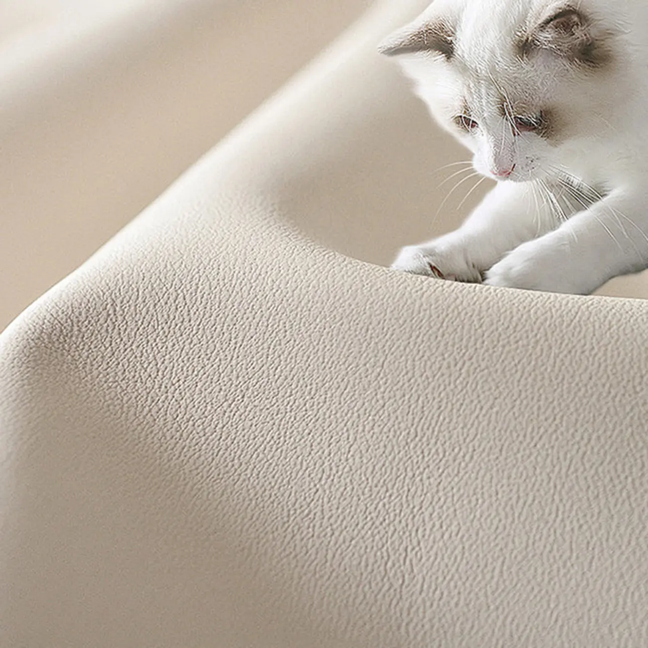 Modern Cream Bedside Table with Two Storage Drawers Image - 14 | homeyfad