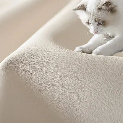 Modern Cream Bedside Table with Two Storage Drawers Image - 14