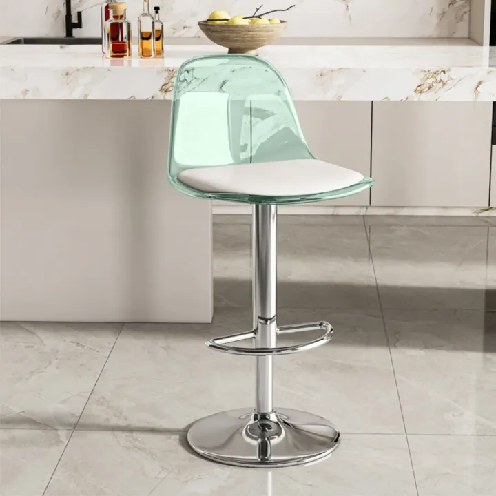 arcylic swivel bar stool