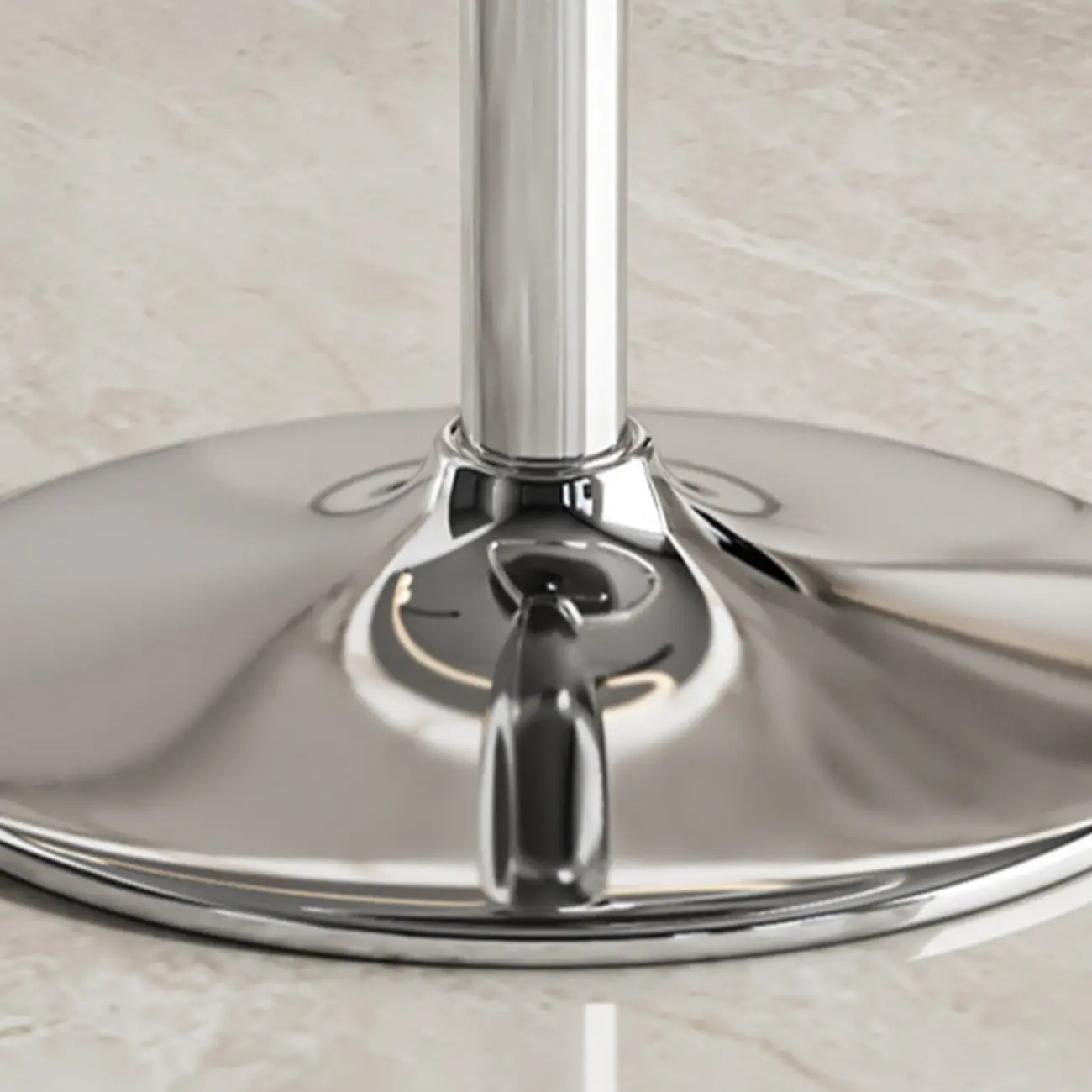 Transparent Acrylic Cushioned Swivel Adjustable Bar Stool Image - 15 | homeyfad