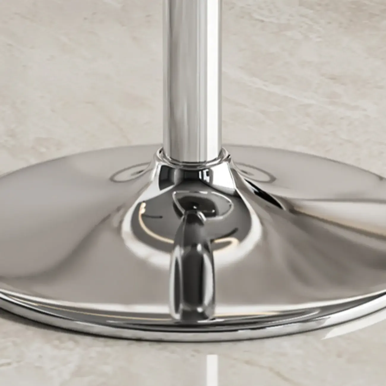 Transparent Acrylic Cushioned Swivel Adjustable Bar Stool Image - 15