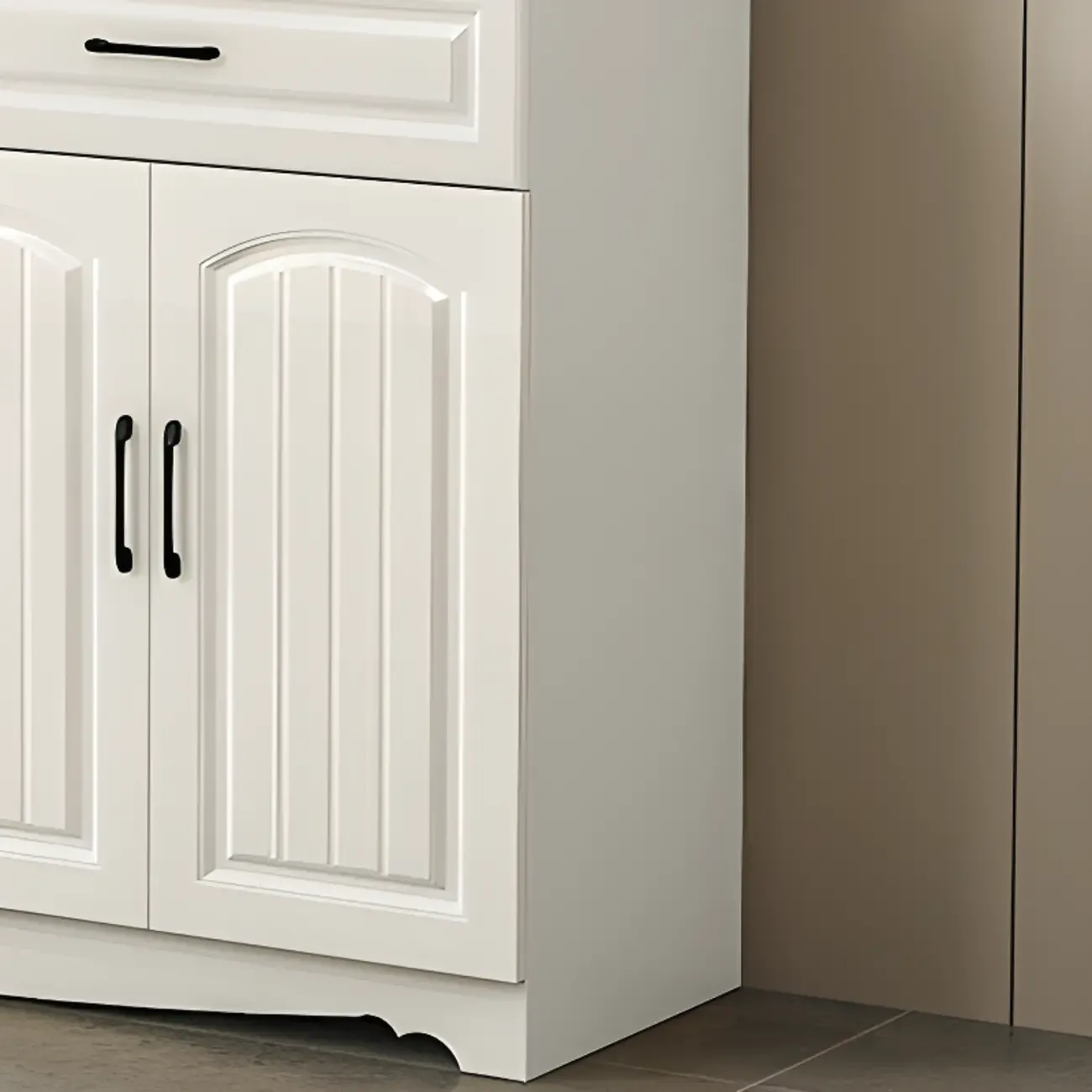 Kitchen Wooden Multi-Storage Sideboard with Microwave Stand Image - 9