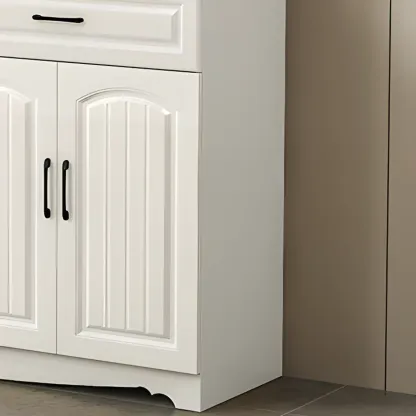 Kitchen Wooden Multi-Storage Sideboard with Microwave Stand Image - 9