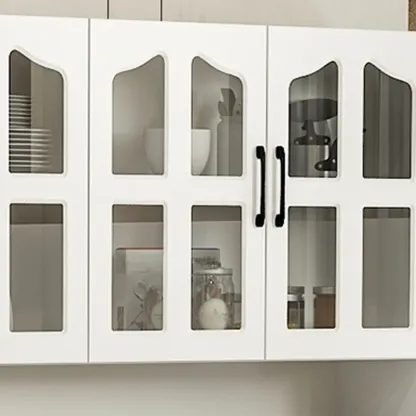 Kitchen Wooden Multi-Storage Sideboard with Microwave Stand Image - 8