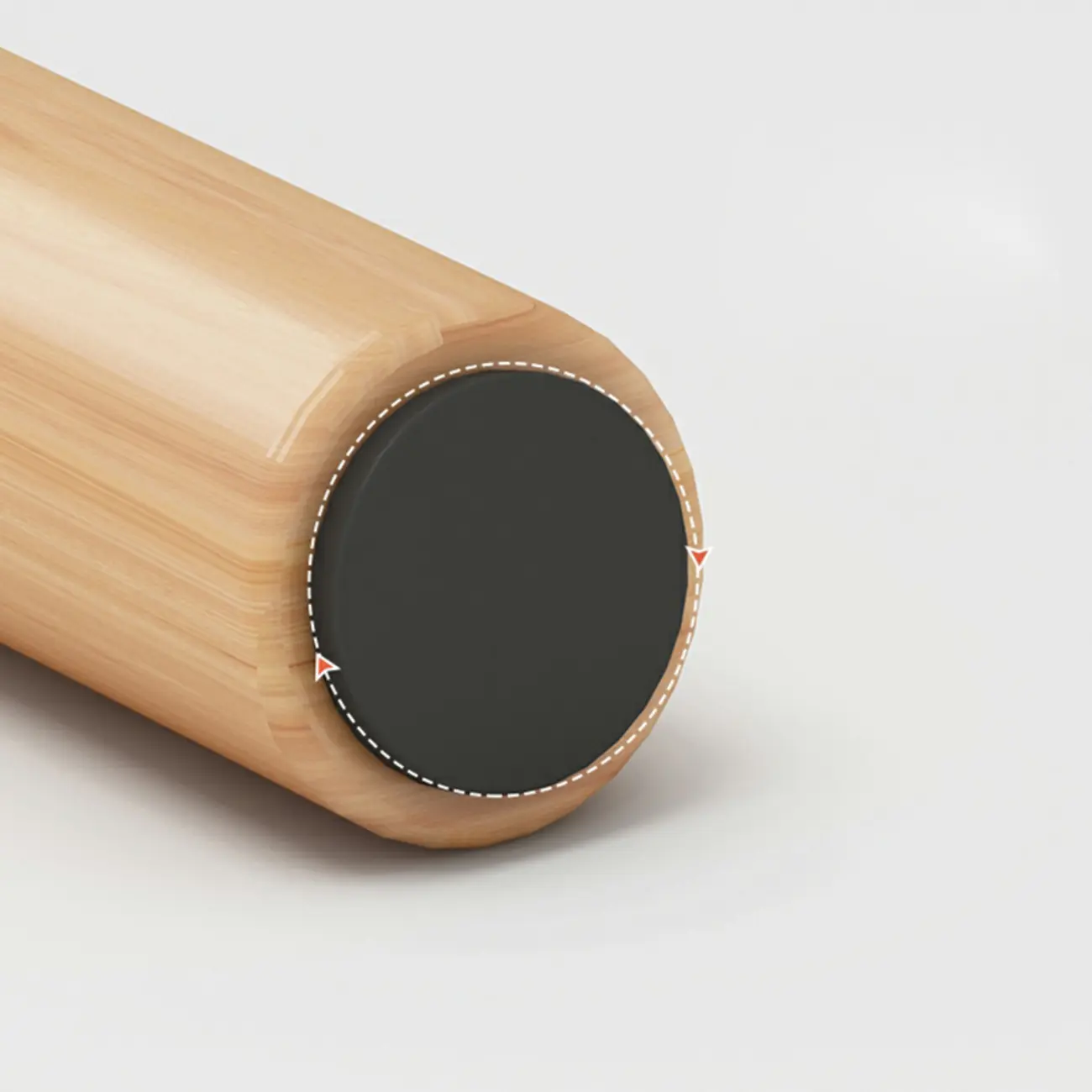 Contemporary Natural Wood Round three Legs Side Table Image - 11 | homeyfad