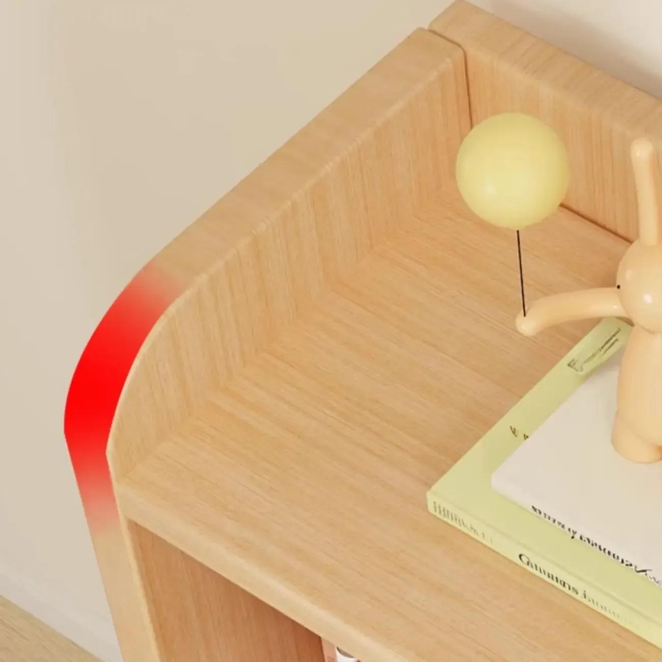 Natural Finish Durable Wooden 10-Cube Open Bookcase Image - 13