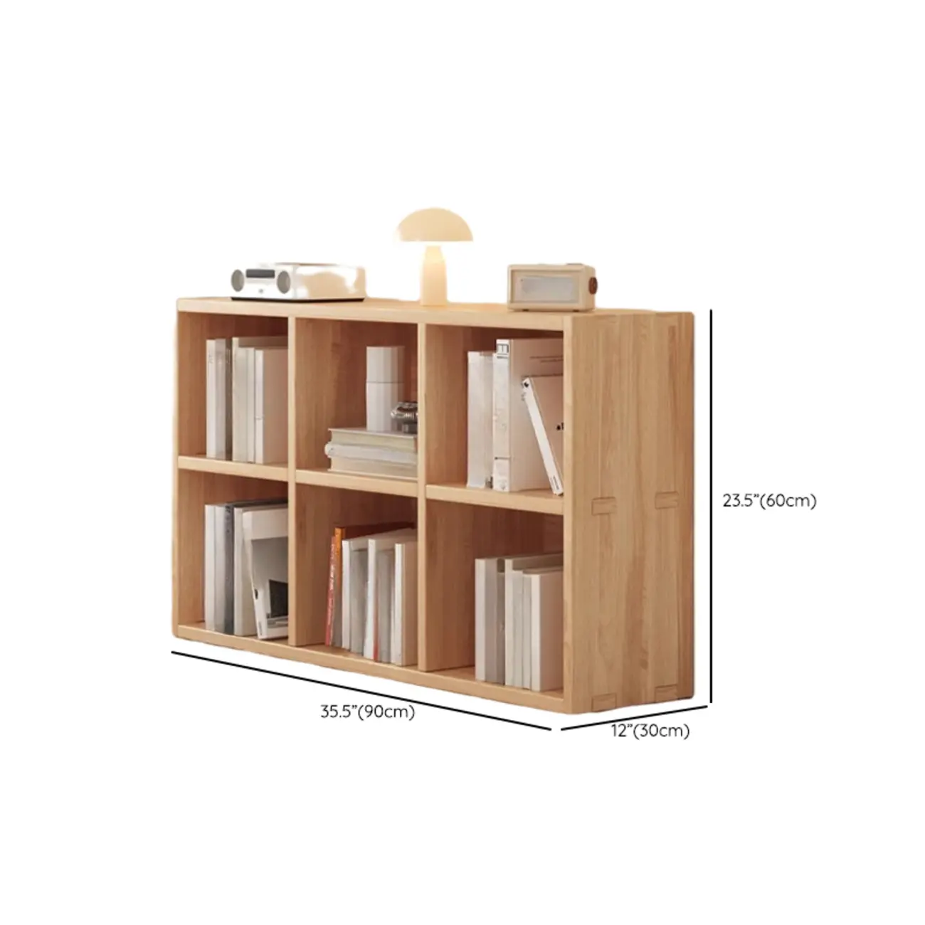 Natural Finish Durable Wooden 10-Cube Open Bookcase Image - 23 | homeyfad
