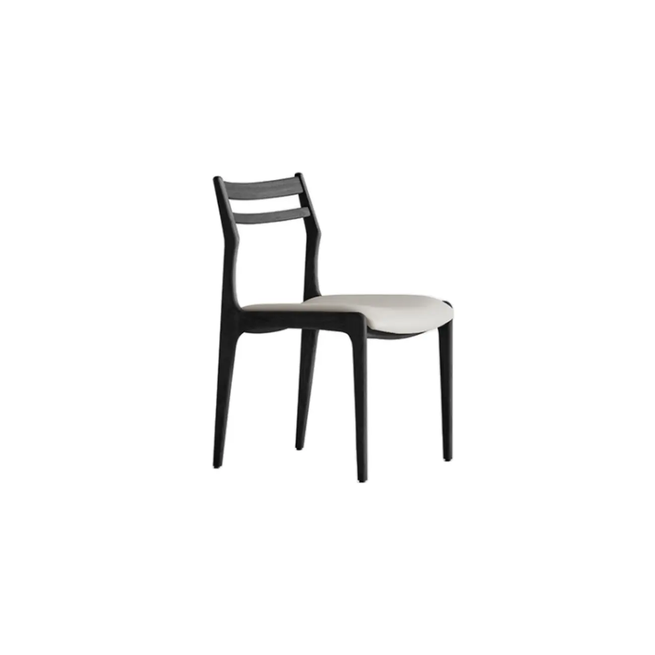 Modern Upholstered Ladder Back Wooden Dining Chair  Image - 11 | homeyfad