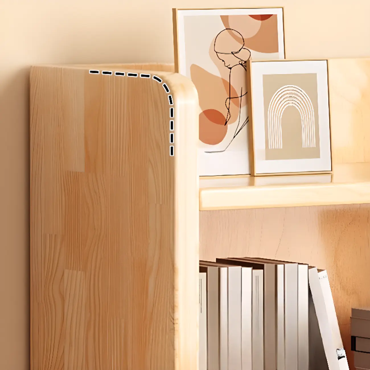 Durable Brown Wooden Vertical Open Storage 5-Shelf Bookcase Image - 14 | homeyfad