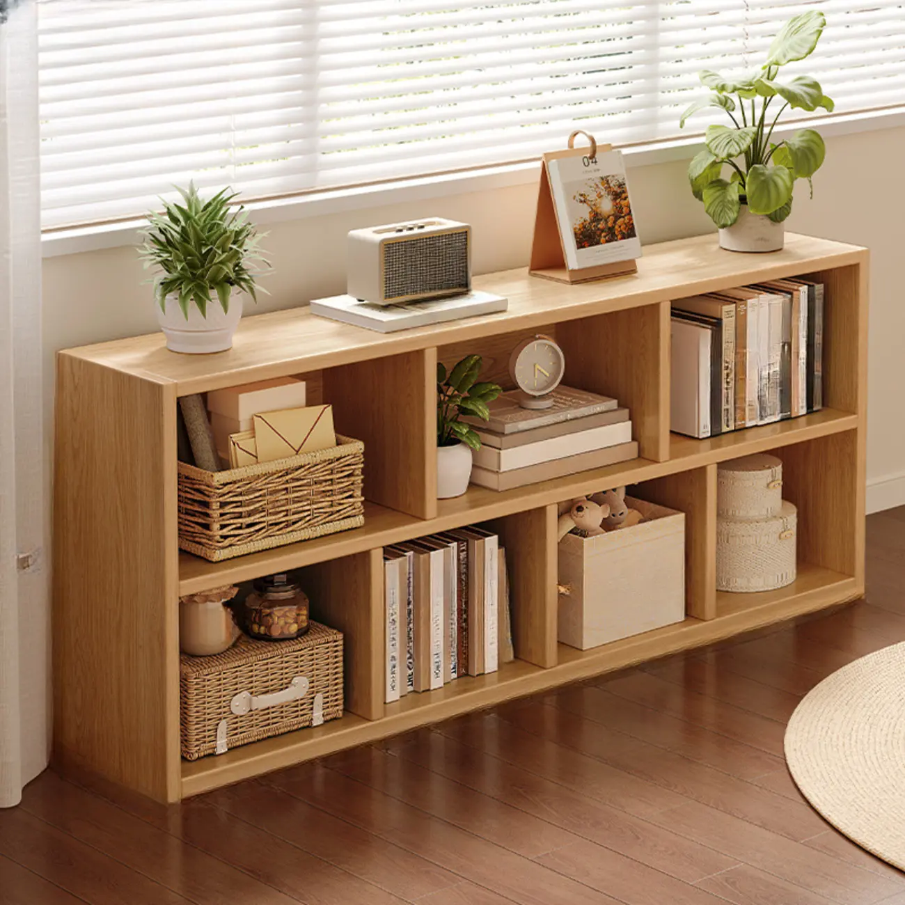 Modern Wooden Compact Bookcase Home Office Shelves Image - 11 | homeyfad