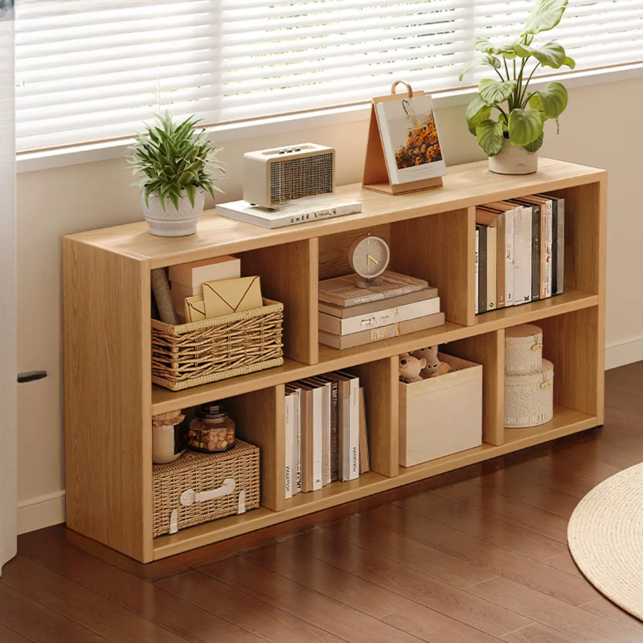 Modern Wooden Compact Bookcase Home Office Shelves Image - 14 | homeyfad