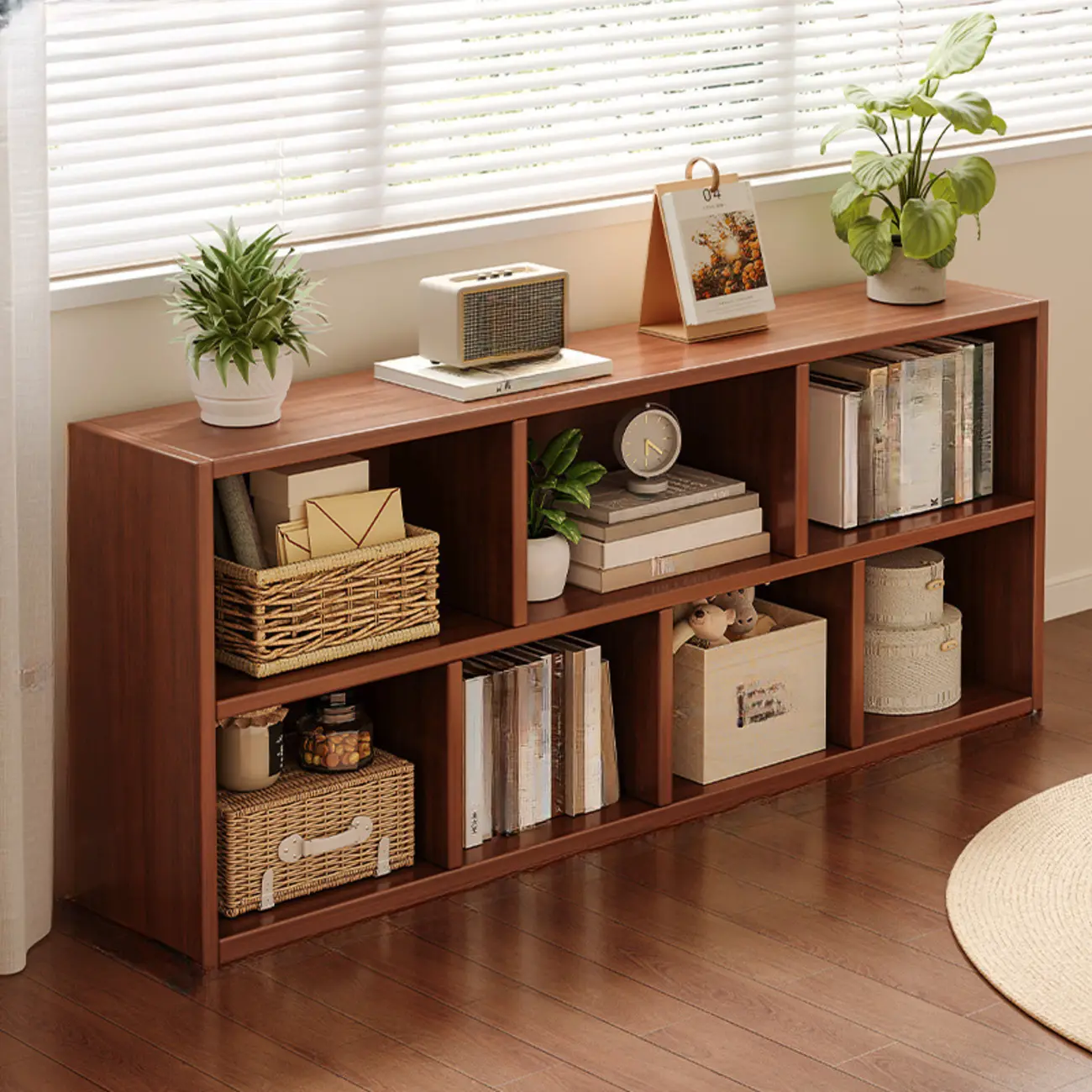 Modern Wooden Compact Bookcase Home Office Shelves Image - 15 | homeyfad