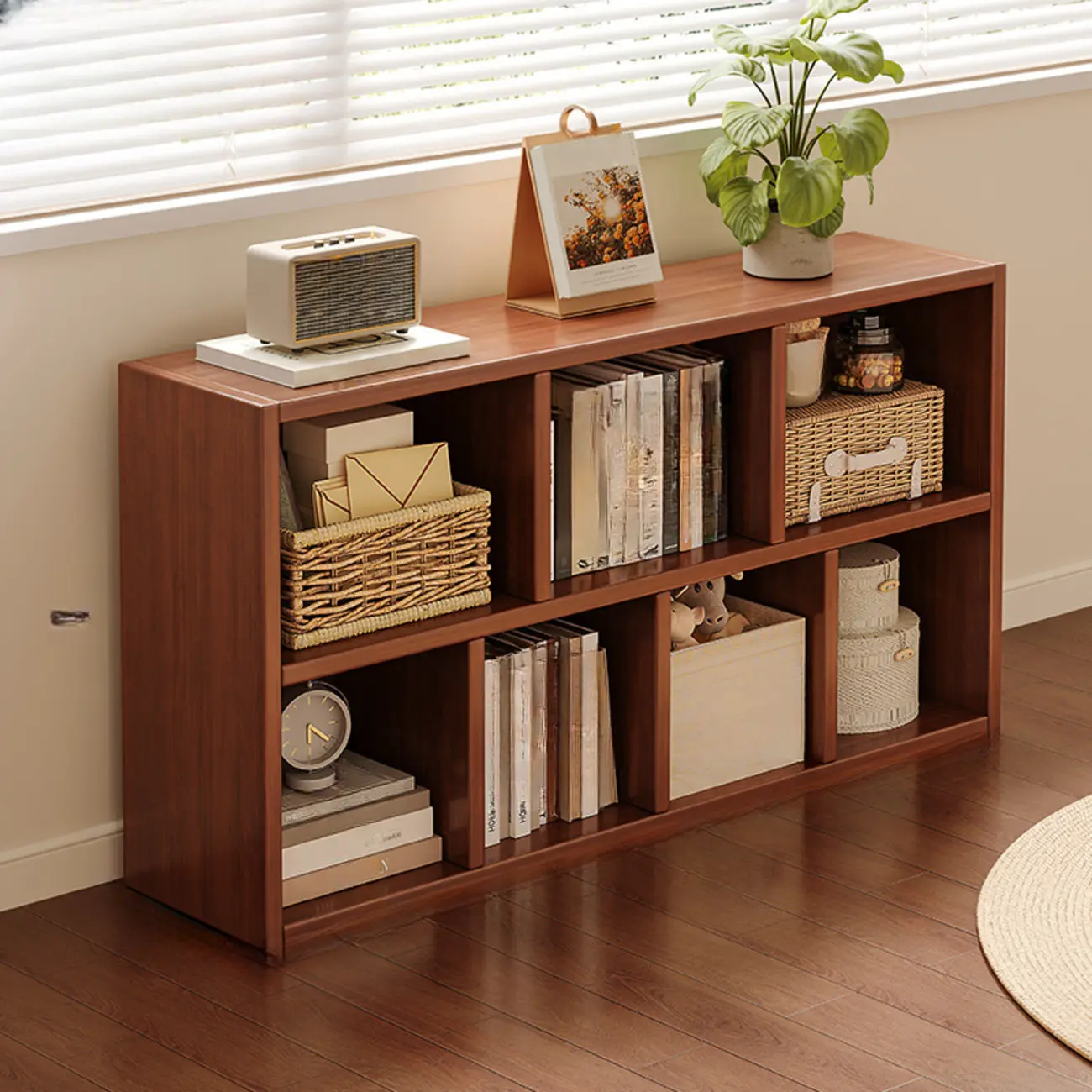 Modern Wooden Compact Bookcase Home Office Shelves Image - 18 | homeyfad