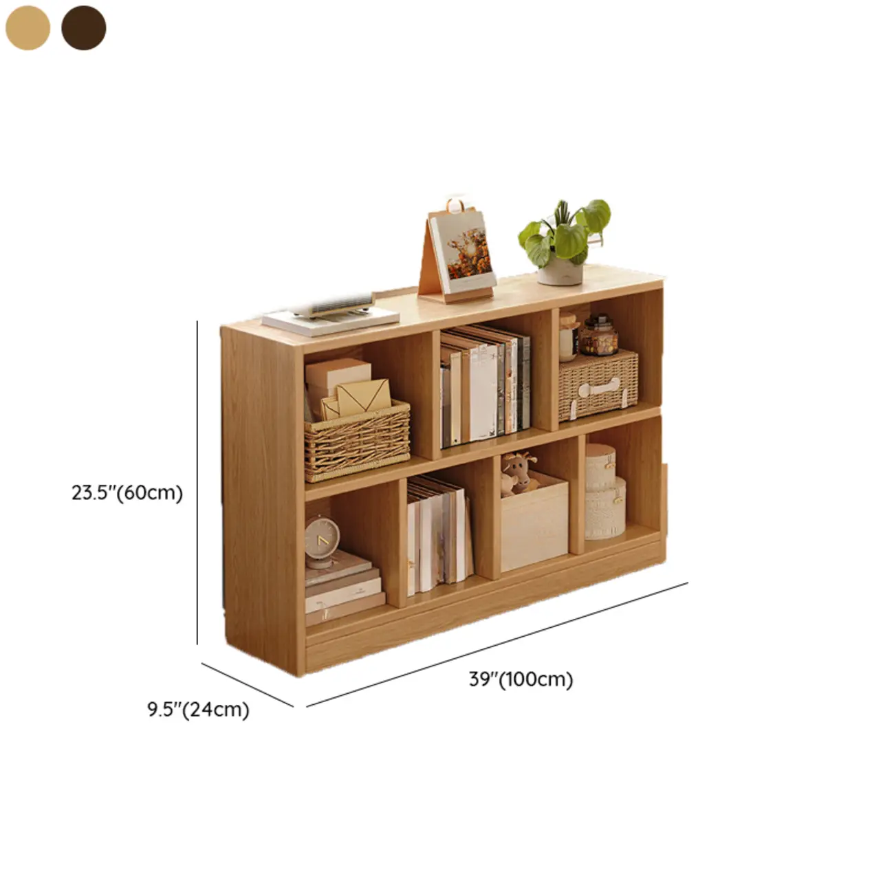 Modern Wooden Compact Bookcase Home Office Shelves Image - 25 | homeyfad