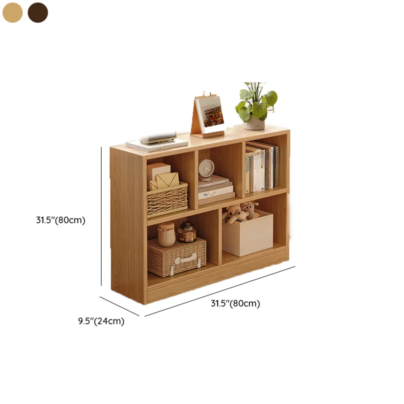 Modern Wooden Compact Bookcase Home Office Shelves Image - 28 | homeyfad