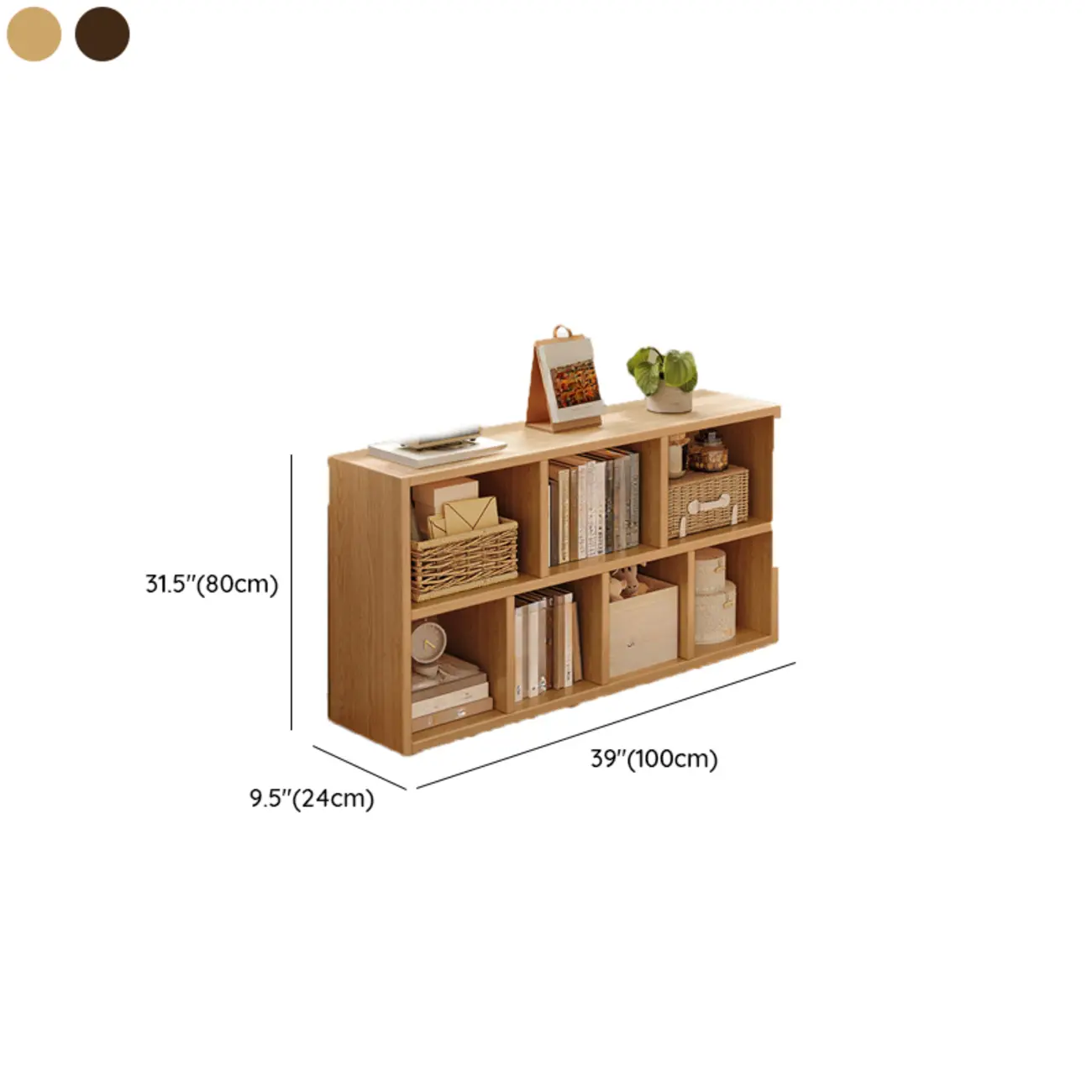 Modern Wooden Compact Bookcase Home Office Shelves Image - 29 | homeyfad